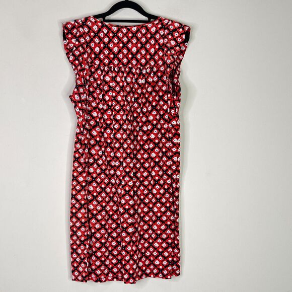 LOFT Amaryllis Tassel Floral Shirt Dress Women's Size Small - Picture 2 of 8